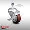 Service Caster 3 Inch SS Maroon Polyurethane Swivel 1/2 Inch Threaded Stem Caster with Brake SCC SCC-SSTS20S314-PPUB-MRN-TLB-121315 - alternate 1